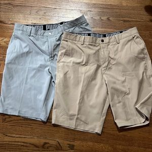 2 Pair Puma Jackpot Golf Shorts - 38